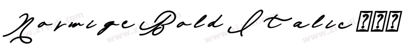 Norwige Bold Italic字体转换